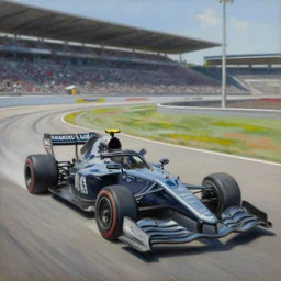 buffalo speedway, oil on canvas, intricate, 8 k highly professionally detailed, hdr, cgsociety