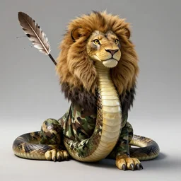 snout collar neck long neck paws Snake Cobra Lion Costume Camouflaged Serpent neck ASPCA National Geographic Wikipedia Demiurge pet adoption quill splatterpaint rorschach 4k artstation unreal engine render
