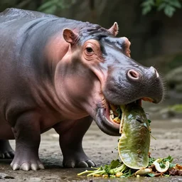 tardigrade eating a hippopotamus in a suit, photo