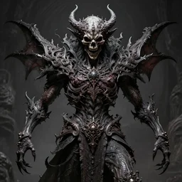 horrifying death god demon, maximalist, high detail, 8k, ornate, dark fantasy, realistic, masterpiece, Trending on art station, complex, WLOP