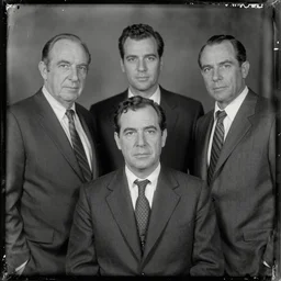 photography of roger sterling, bertram cooper, don draper, lane price tintype, deregoue