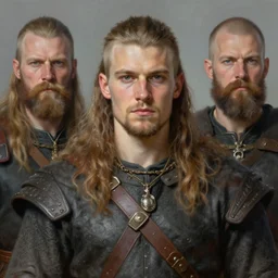 portrait of a handsome young viking hero, art by denys tsiperko and bogdan rezunenko and paul cadmus, hyperrealism, fantasy art
