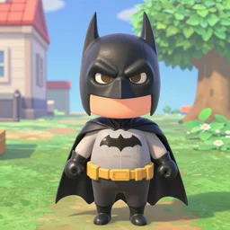 Film still of Batman, from Animal Crossing: New Horizons (2020 video game)