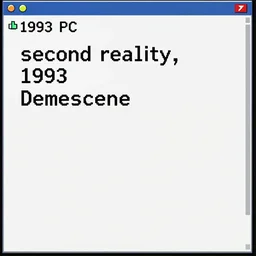 second reality, demoscene, 1993 PC screenshot