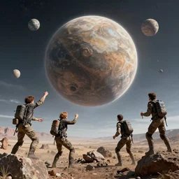 humans destroying planets