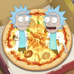 rick and morty pizza