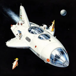 spaceship by amano, barry windsor - smith, and moebius
