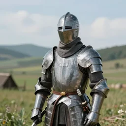 a portrait of a medieval knight in a scenic environment by ruan jia