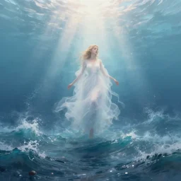 a magical sea in a lucid dream