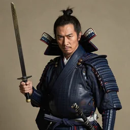 portrait of al bundy as an samurai, by ross tran