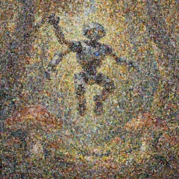 cyber golem jumping over mushroom forest, sunny autumn, oil painting, symmetrical, glowing eyes, ultradetailed, 8 k, epic atmosphere, digital art by simon cowell and moebius