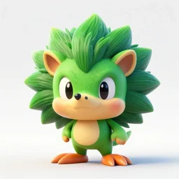 , behance hd,! dream 3 d head of green hedgehog, cgsociety, symmetrical logo, the