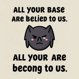 all your base are belong to us.