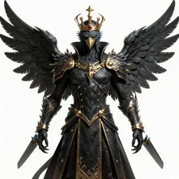 king of the harpies, symmetrical, highly detailed, digital art, sharp focus, trending on art station, anime art style