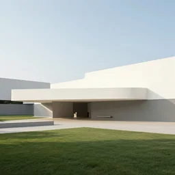 minimalist fantasy art gallery architecture and landscape by frank lloyd wright