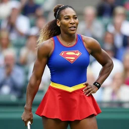 serena williams as super girl