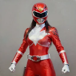 middle fullscreen angle camera a realistic painting by Raffaello Sanzi emoji Power Rangers helmet mask suit LUCHADORA hero tribal smooth,Sharp focus, fanart best Artstation