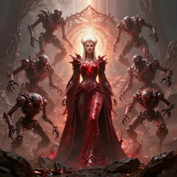 by par olofsson and wayne barlowe, visually stunning, cinematic, ultra realistic, hyper realism, 1 2 k, epic, octane render, unreal engine, vfx, maya, imp, wild growth, swipe, wrath, mystic barrier, blood - queen lana'thel, holy nova, microbot, lesser jasper spellstone ghoul infestor