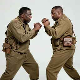 Photograph of Biggie Smalls fighting in WW2, 4k wallpaper