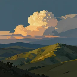 evokes a sense of wonder, a simple textured vector based illustration, critical detail, contrasting colors, sharp focus, atmospheric dreamscape painting, wlop by ( illustrator and picasso )
