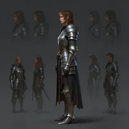 side profile concept art by thomas blackshear and hsiao ron cheng of imogen poots as a gloomhaven paladin, plate armor, 5 4 k rtx hdr volumetric lighting matte painting, by artgerm, lawren harris, eve ventrue, magali villeneuve, jeremy lipkin, rob rey, christophe vacher