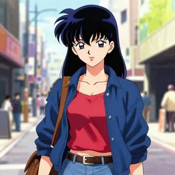 stylized portrait of beautiful motoko kusanagi wearing street fashion, masamune shirow, illustration, by ilya kuvshinov