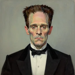 portrait of Frankenstein full color painted by the contemporary artist and illustrator James Jean