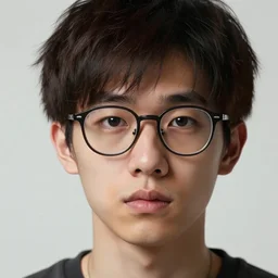 man with glasses and short unkempt hair, young male, nerd, face, asian, emotional, lifelike, sharp focus, highly detailed, artstation, masterpiece, digital art, furio tedeschi, charlie bowater, valentina remenar