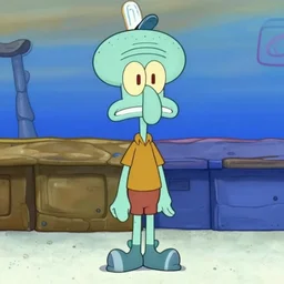 from squidward as a real being