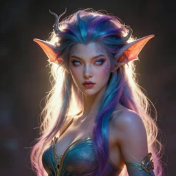 a portrait of a beautiful elegant elemental entity, backlit, strong rim light, highly detailed, digital painting, HDRI, global illumination, ambient occlusion, Zbrush, by Alvaro Castagnet, Casey Weldon, Dan Mumford, Artgerm, Andreas Rocha, vivid colors, high contrast, 8k resolution, intricate, photorealistic, smooth