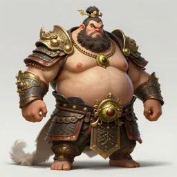 a highly detailed illustration of nikocado avocado vaush obese fat ugly disgusting unattractive bearded man warrior, gross pose, fantasy, intricate, elegant, highly detailed, centered, digital painting, artstation, concept art, smooth, sharp focus, wlop.