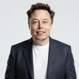 happy elon musk, 2 d matte colors