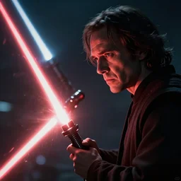 vfx movie futuristic sci - fi action scene closeup spacex jedi lit by lightsabers in the dark by emmanuel lubezki