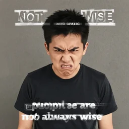 angry people are not always wise