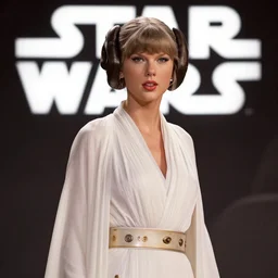 Taylor Swift as Princess Leia in Star Wars