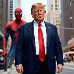 donald trump as kingpin in spiderman
