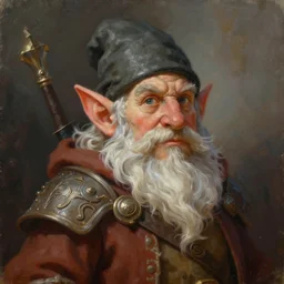 a beautiful portrait painting of an d & d fantasy gnome, portrait fantasy art, art by keith parkinson and greg rutkowski and tim hildebrandt