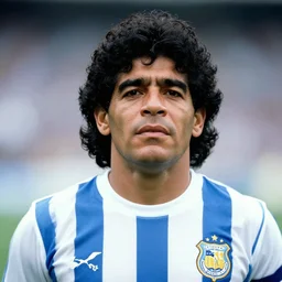 maradona face photograph