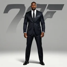 idris elba as james bond, full body, 0 0 7, concept art, poster, in front of helicopter and explosion, cinematic lighting, digital concept art by wlop, artgerm, james gurney