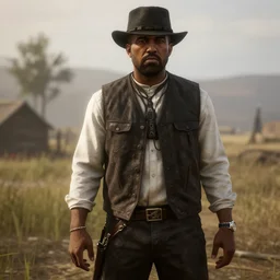 kanye in red dead redemption 2, game screenshot