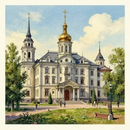 Chernobyl as a tourist resort, postcard art
