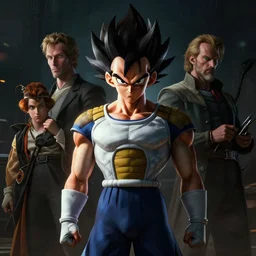a photorealistic portrait of vegeta, artgerm, greg rutkowski, alphonse mucha, donato giancola, joseph christian leyendecker, beautiful dynamic dramatic dark moody lighting, shadows, cinematic atmosphere, artstation, concept design art, octane render, 8 k