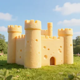 a castle made out of cheese in england