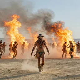 burning man festival going wild