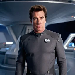 john travolta is the captain of the starship enterprise in the new star trek movie, vfx