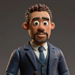 portrait of idris elba claymation, photorealistic, f 1. 8, soft lightning, high detail, 8 k, action figure
