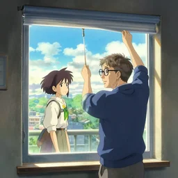 bill gates installing windows, gapmoe yandere grimdark, trending on pixiv fanbox, painted by makoto shinkai takashi takeuchi studio ghibli, akihiko yoshida