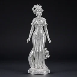 female statue made of diamonds, studio light, dark background, 3 5 mm photography