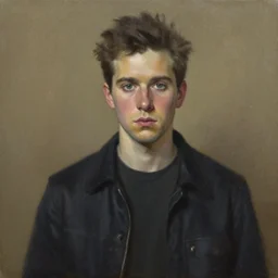 oil painting of ethan klein from h 3 h 3