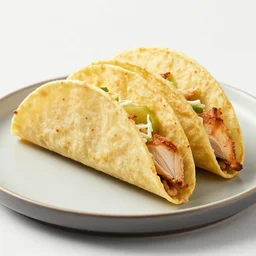 delicious chicken taco with nothing but the tortilla and the chicken, 8 k, mega high quality, professional food photography, award winning photo, foodporn